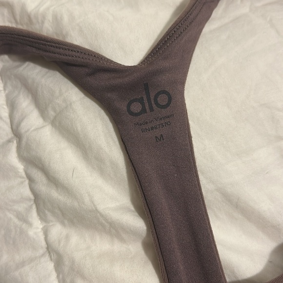 ALO Yoga Sleek Back Bodysuit in Hot Cocoa - Picture 3 of 5